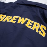 New Era Pánská bunda Milwaukee Brewers MLB Quarter Zip Windbreaker Velikost: 2XL