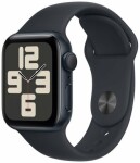 Apple Watch SE (2023) GPS 40mm Temně inkoustové hliníkové tělo Temně inkoustový sportovní řemínek S/M