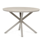 Zahradní stůl 110x110cm, hliník, polywood, béžová, AZT-S1430 CRM