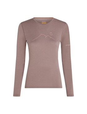 Dámské merino tričko s dlouhým rukávem ICEBREAKER Wmns 200 Oasis LS Crewe Rainer Ridg, Summit velikost: XS