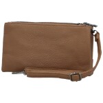 Stylová dámská koženková crossbody kabelka MaxFly Gimalli, tmavě béžová