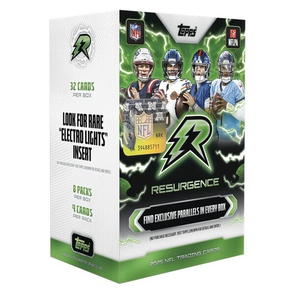 2025 Topps Resurgence Football Blaster box - karty NFL