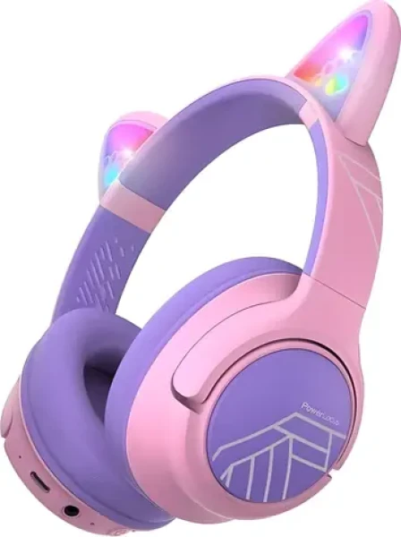 PowerLocus Bobo Cat Ears Kids fialová / Sluchátka / Dětská / Bezdrátová (48197-0)