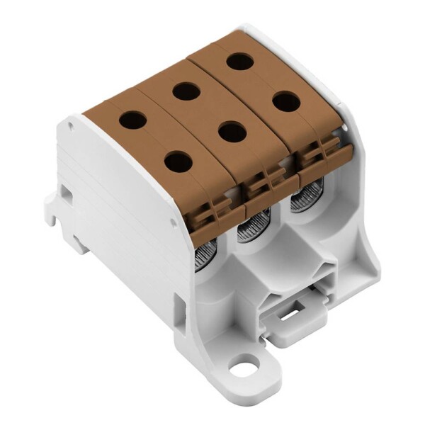 Weidmüller 2874540000 blok rozvaděče šroubovací světle šedá, hnědá 3 ks