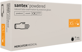 SANTEX Powdered 100 ks Velikost rukavic: XS 31497_XS