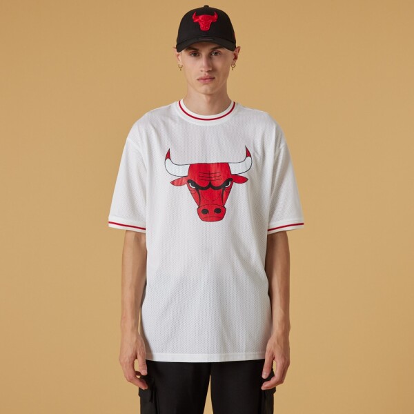 New Era Pánský dres Chicago Bulls NBA Logo Oversized Mesh T-Shirt Velikost: L