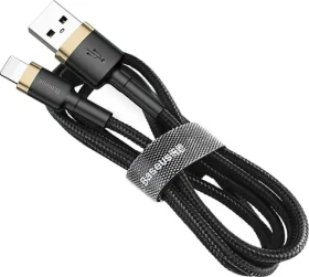 Baseus CALKLF-CV1 Kabel USB-A (M) - Lightning (M) 2 m černo-zlatá (CALKLF-CV1)