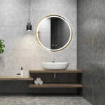 REA - Zrcadlo LED 50cm MMJ BRUSH ROSE GOLD HOM-05505