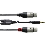 Sommer Cable HBP-XF6S-0090 audio kabelový adaptér [1x jack zástrčka 6,3 mm (stereo) - 1x XLR zásuvka 3pólová] 0.90 m čer