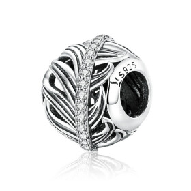 Elenys stříbrný přívěsek Jemné peříčko
