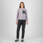 KARPOS Mesdi' W Crewneck Fleece, Lavender/Woodl.Gray velikost: S