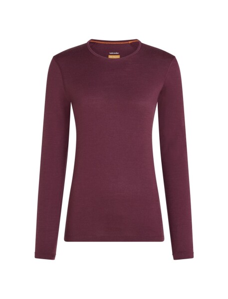 ICEBREAKER Wmns 200 Oasis LS Crewe, Dark Berry velikost: M