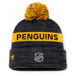 Fanatics Pánská Zimní Čepice Pittsburgh Penguins Authentic Pro Rink Beanie Cuff With POM