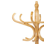 Věšák dřevěný stojanový, masiv topol a bříza, barva medový dub, výška 185 cm