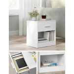 Odkládací stolek 39x28x41cm, mdf ANT-E1081 WT