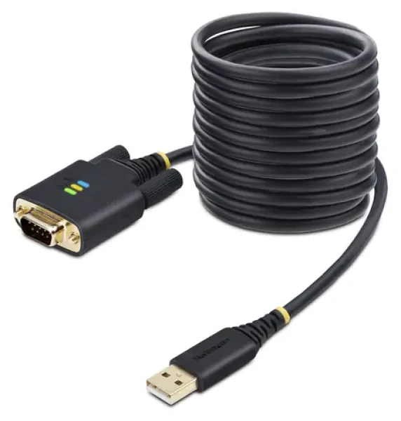StarTech adaptér USB-A na RS232 DB9 černá / Adaptér / 3 m / FTDI FT232R (1P10FFC-USB-SERIAL)