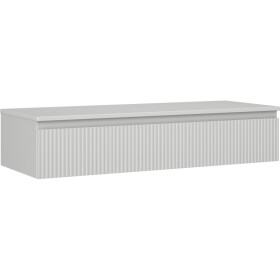 MEXEN/S - Rivel koupelnová skříňka pod umyvadlo 120 cm s deskou, 1 šuplík, reliéf , šedá mat 91A20-12023-1-BFC62