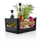 Eva Solo Přepravka Nordic Kitchen Black, černá barva, plast