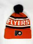 Outerstuff Dětská zimní čepice Philadelphia Flyers NHL Jacquard Cuffed Knit With Pom