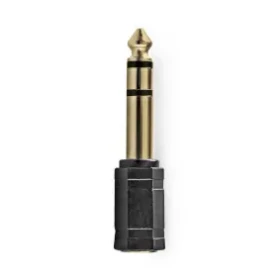 Nedis Stereo audio adaptér jack 3.5 mm (F) - jack 6.35 mm (M) černá / pozlacené (CABW23930AT)