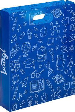 Plastové desky na školní sešity School modré