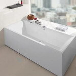 VILLEROY & BOCH - Squaro Edge 12 Vana Duo, 1700x750 mm, Quaryl, bílá UBQ170SQE2DV-01