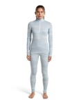 Dámské merino spodky ICEBREAKER Wmns Merino 260 Tech Vertex High Rise Leggings Chillwav, Snow/Zinc Blue/J velikost: XS