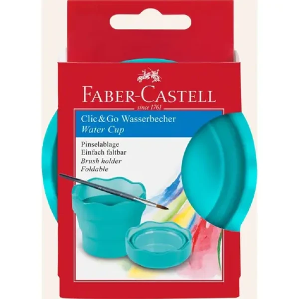 FABER-CASTELL ClicGo kelímek na vodu - tyrkysová (181580)