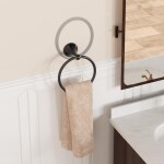REA - Koupelnový věšák Black 332867A REA-06922