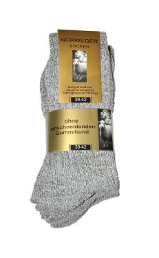 Pánské ponožky A'3 model 5807402 WiK Barva: melanžově šedá, Velikost: