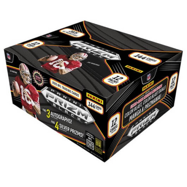 2025 Panini Prizm Black NFL Football Hobby Box - karty amerického fotbalu
