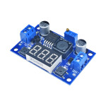 LM2596 Buck Step-down napájecí modul - LED voltmetr, DC 4,0 ~ 40 1,3 - 37V