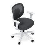 Dětská židle, výškově nastavitelná, šedá síťovina, KA-K1062 GREY