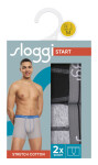 Pánské boxerky Start Short C2P box - GRAY - šedé M013 - SLOGGI GRAY 4