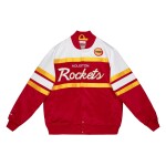 Mitchell & Ness Pánská bunda Houston Rockets NBA Script Heavyweight Satin Velikost: M