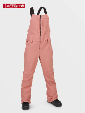Volcom Swift Bib Overall Earth Pink kalhoty dámské