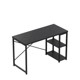 Mark Adler Leader 2.0 černá / Pracovní stůl / s policemi / výška 75 cm / deska 120 x 48 cm (MA-LEADER 2.0 BLACK)