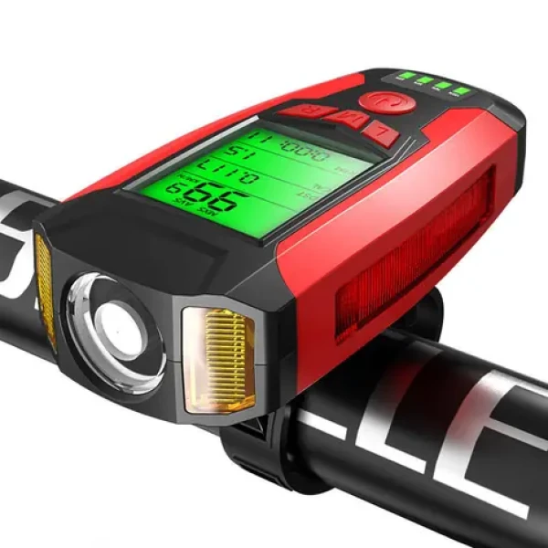 Superfire BM01 přední světlo na kolo 4v1 / LED / 300 lm / 5 režimů / Klakson 130 dB / USB (BM01)