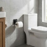 REA - Držák toaletního papíru černý HOM-00554