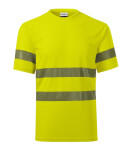 HV Dry tričko unisex fluorescenční žlutá 2XL