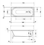 DURAVIT - Soleil by Starck Vana 170x70 cm, bílá 700500000000000