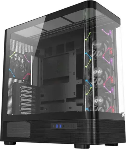 XYZ PC GEAR Quantum ARGB černá / PC skříň / ARGB podsvícení / ATX / E-ATX (X-CS-QUANTUM-B)