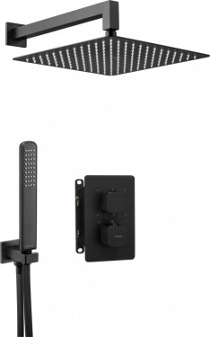 DEANTE - Therm černá - Sprchový set pod omítku, s termostatickou BOX BXYZNECT