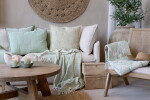 Chic Antique Prošívaný povlak na polštář Aix Vintage Verte 60 × 40 cm, zelená barva, textil