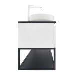 Koupelnová skříňka s krycí deskou SAT B-Way 119x30x45 cm bílá lesk BWAY120WTKUBF BWAY120WTKUBF