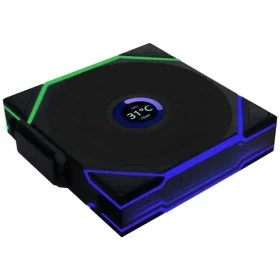 Lian Li UNI FAN TL Wireless LCD Fan Reverse Blade černá / 120mm / Fluid Dynamic Bearing / 31 dB @ 1900 RPM / 54.3 CFM (12RTLLCD1W1B)