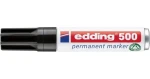 Edding 500 černá / Popisovač permanentní / kulatý hrot (4-500001)