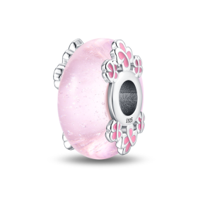 ELENYS Royal Fashion stříbrný přívěsek Luminiscenční sklo Murano