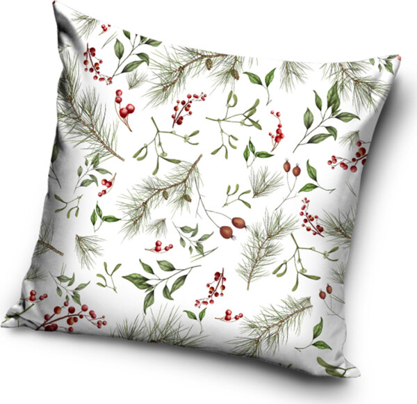 Vánoční povlak na polštářek Zimní Vůně Lesa