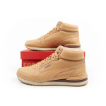 Puma ST Runner v4 Mid sportovní obuv pánské kotníkové tenisky hnědé barvy 46